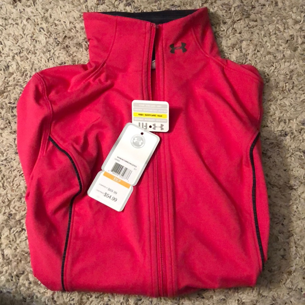 zip up under armour jacket